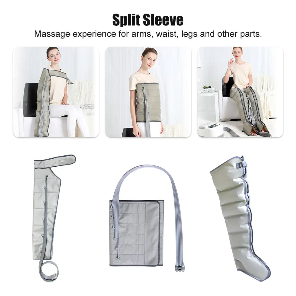 Air Compression Leg Massager with Heat & Vibration – Recovery & Circulation