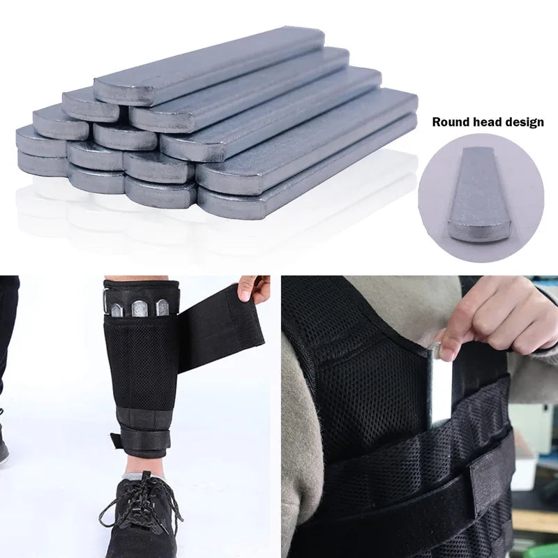 🔹 Adjustable Weighted Vest Set – 15–50kg Bodybuilding Gear