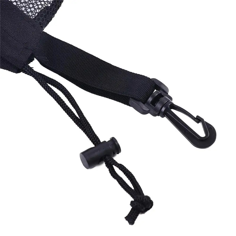 Tennis/Golf Ball Holder Pouch – Nylon Ball Carry Bag with Clip