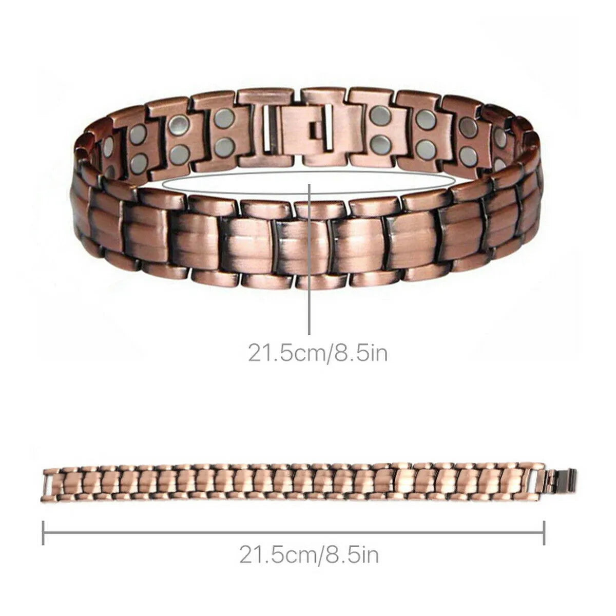 🔴 Red Copper Magnetic Bracelet – Dual Magnet Pain Relief Therapy Jewellery