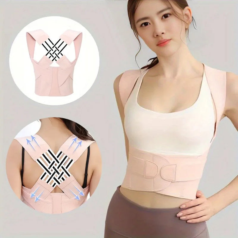 Magnetic Therapy Posture Corrector – Adjustable Shoulder & Spine Support Brace