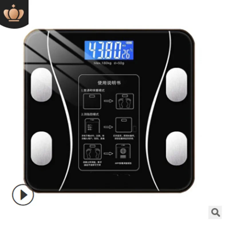Smart Body Fat Scale Bluetooth – Digital Weight, BMI & Health Tracker App
