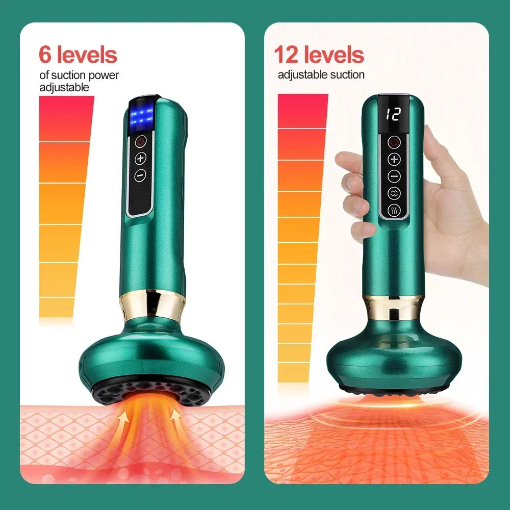 Tricolor Electric Gua Sha Massager – Anti-Cellulite Vacuum Therapy Cup