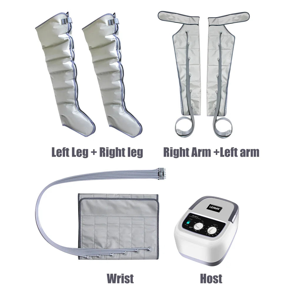 Air Compression Leg Massager with Heat & Vibration – Recovery & Circulation