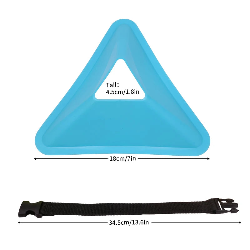 20/40PCS Triangle Soccer Cones – Agility Training Markers for Football & Sports Drills