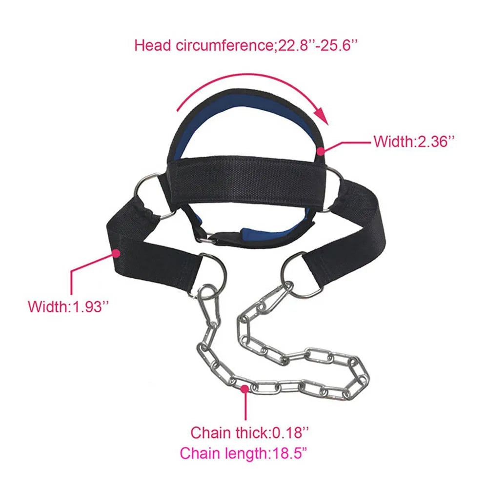 Neck Strength Trainer Head Harness – Adjustable Weight Training Strap