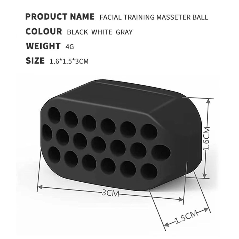 Silicone Jaw Exerciser (2-Pack) – Face & Jawline Trainer, BPA-Free