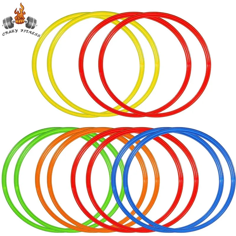 5/12PCS Agility Training Rings – Football Soccer Speed Ladder Sport Equipment