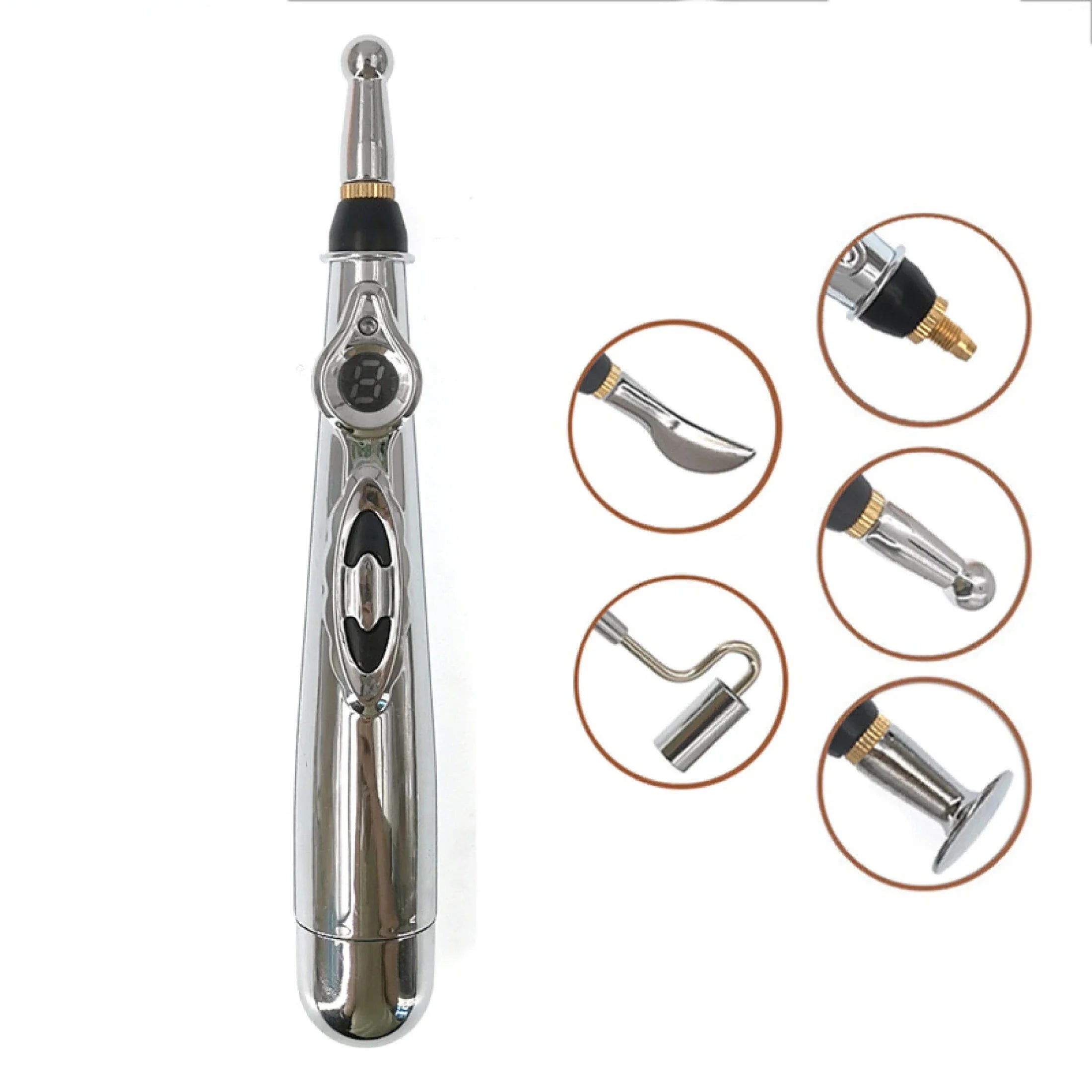 Electric Acupuncture Massage Pen – Meridian Energy Therapy Laser Pen for Body Pain Relief & Relaxation