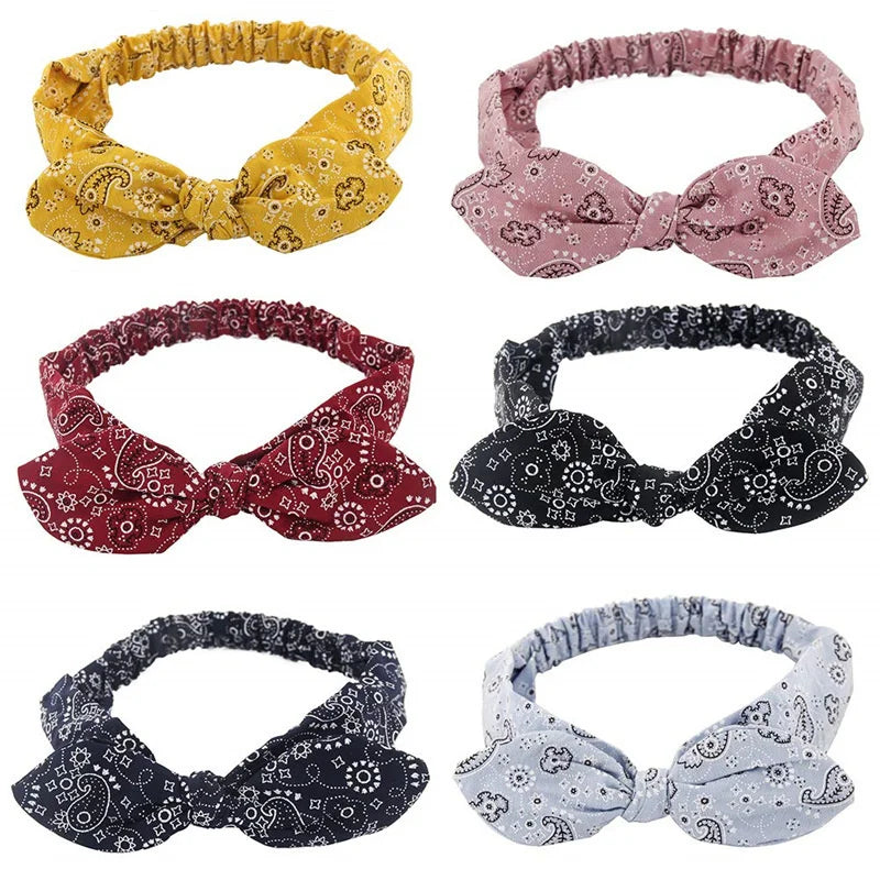 💫 Boho Soft Vintage Headbands – Cross Knot Elastic Hair Turban