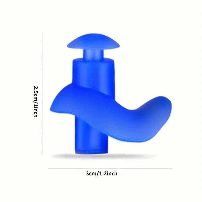 👂 5-Pair Silicone Earplugs – Waterproof for Swimming & Sleep