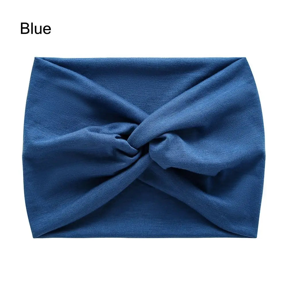 Colorful Wide Workout Headbands – Extra Large Boho Turban Wraps