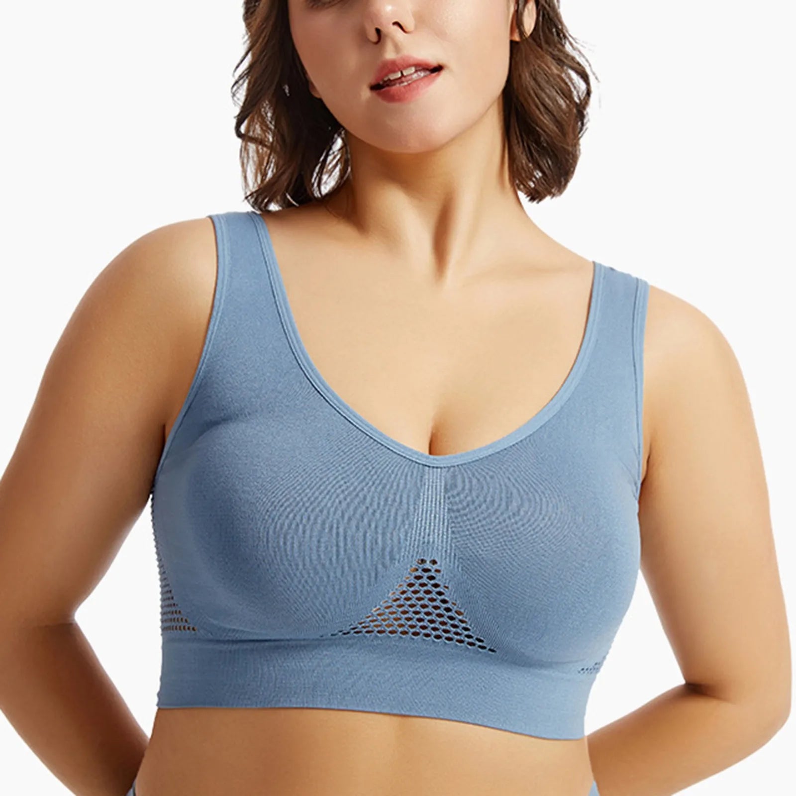 🔥 Shockproof Sports Bra – Beautiful Back Anti-Sag Fitness Top