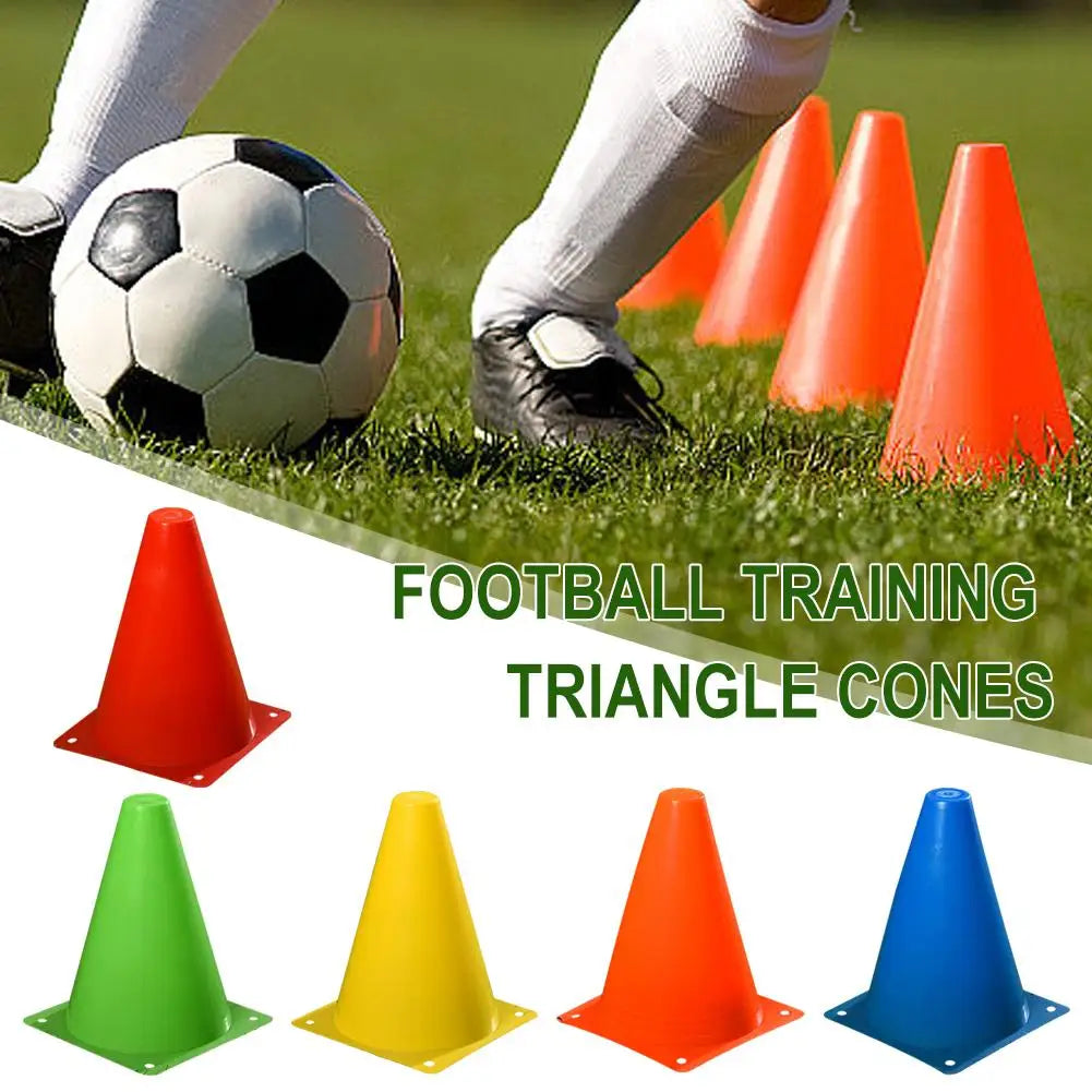 10PCS Soccer Training Marker Cones – Lightweight Football Practice Drill Cups