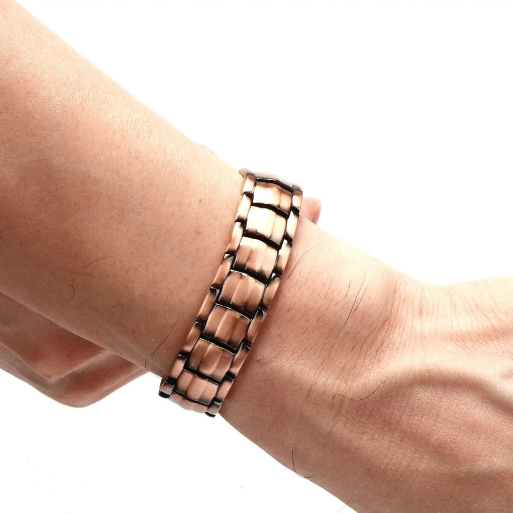 Red Copper Magnetic Bracelet – Dual Magnet Therapy Jewellery for Pain Relief
