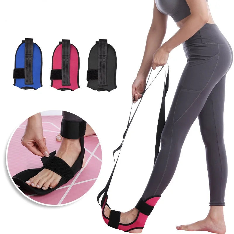 🧘 Yoga Leg Stretcher Strap – Flexibility Trainer for Legs, Rehab, and Plantar Fasciitis Relief