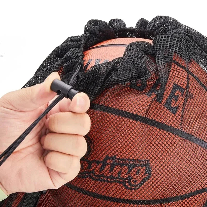 Mesh Ball Bag Backpack – Extra Large Football & Basketball Storage Net for Sports