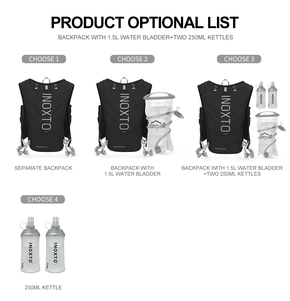 5L Hydration Running Backpack – Quick-Dry Lightweight Water Pack for Marathon & Cycling