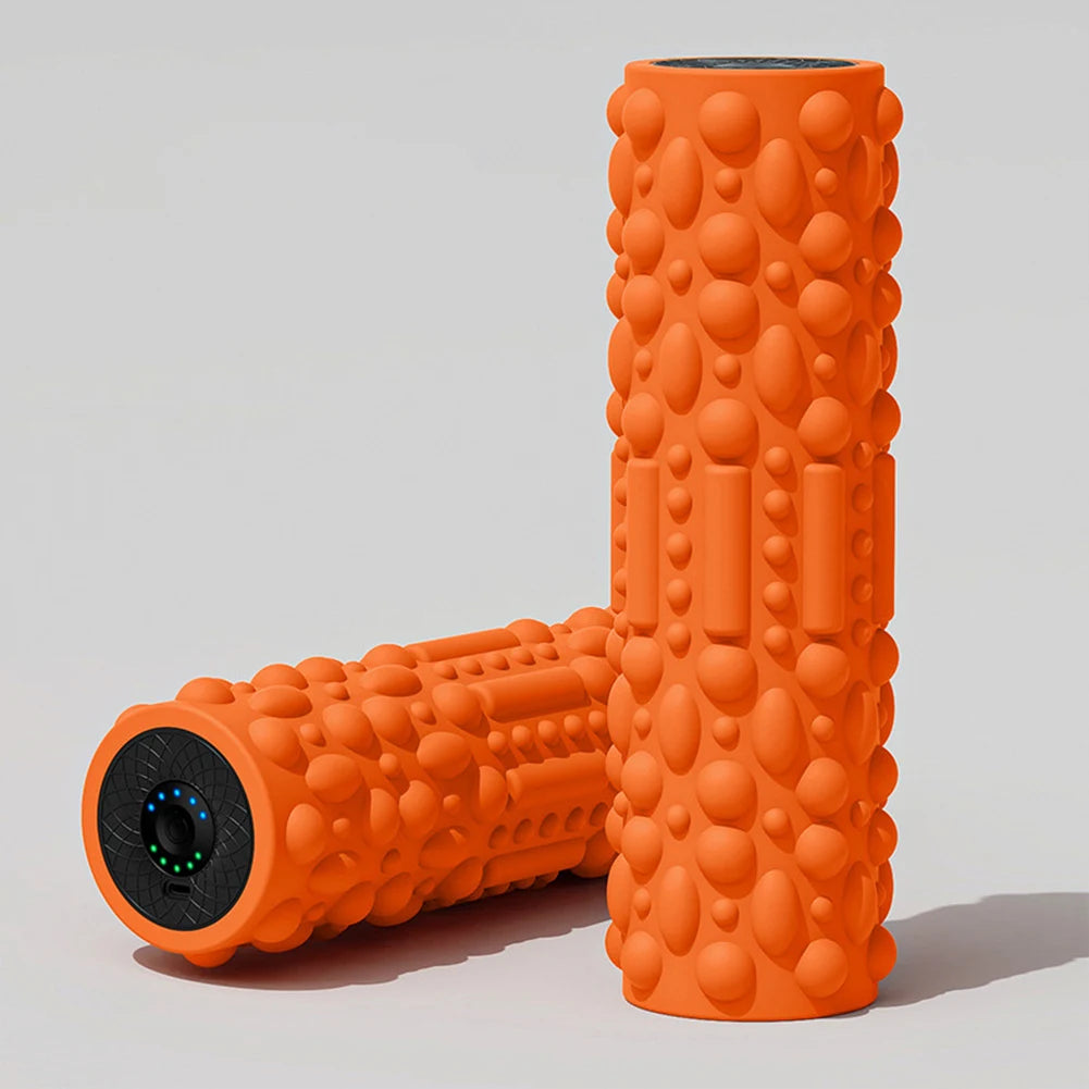 🔹 Electric Vibrating Foam Roller – 5-Speed Rechargeable Muscle Massager