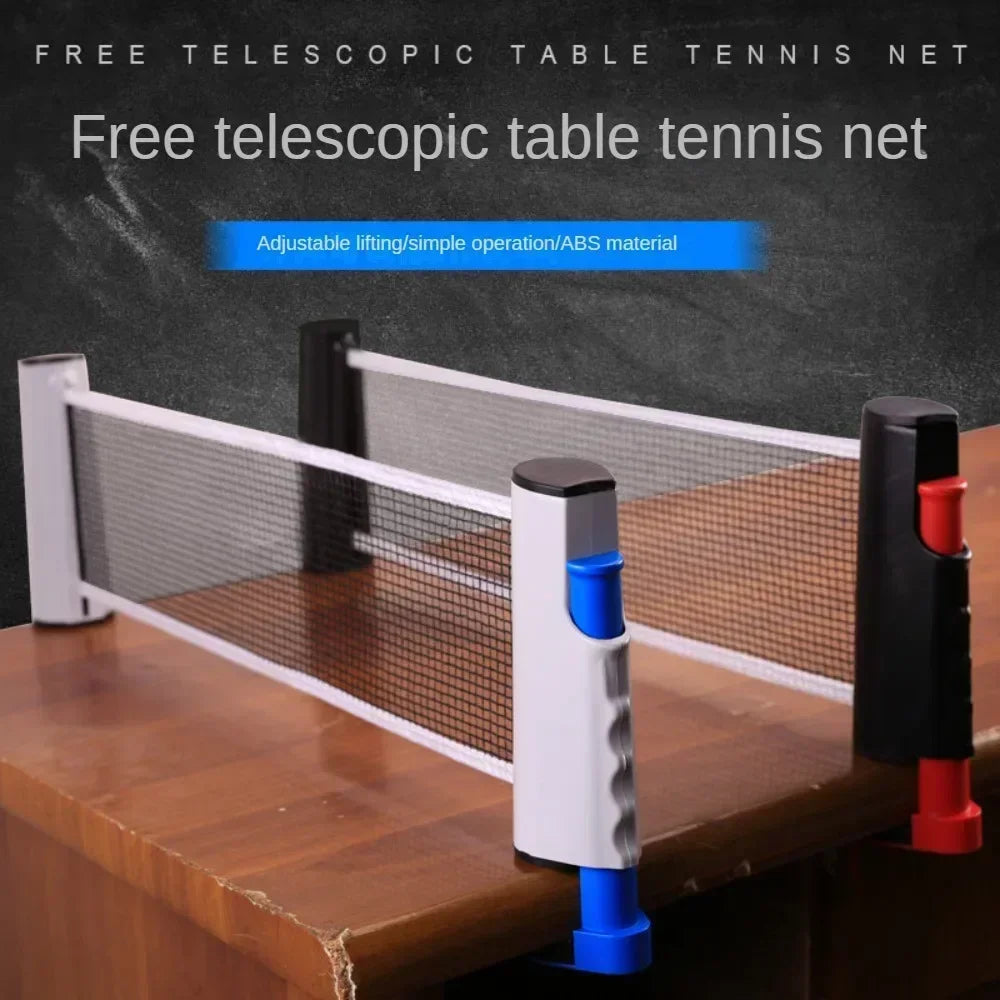 Retractable Ping Pong Net – Portable Table Tennis Post Rack Set