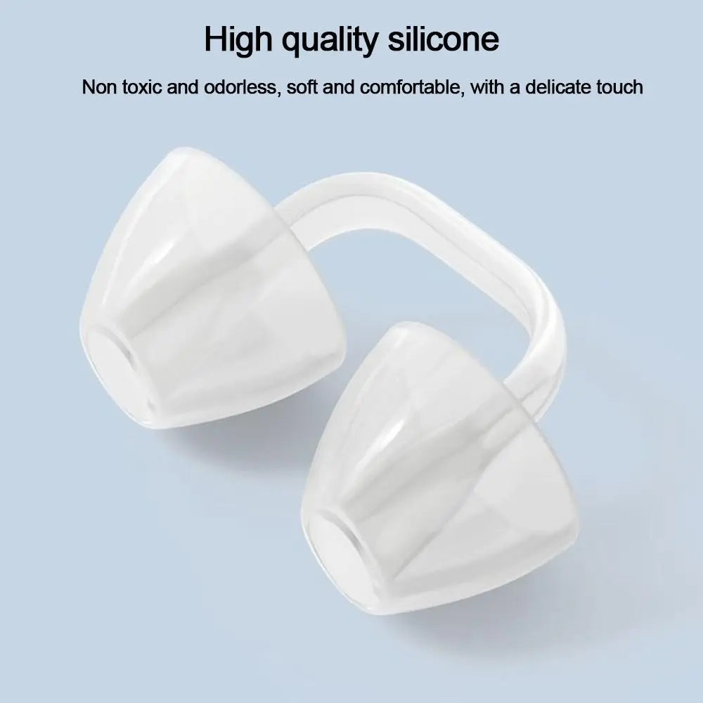 👃 Soft Silicone Nose Clip – Reusable Waterproof Nose Plug