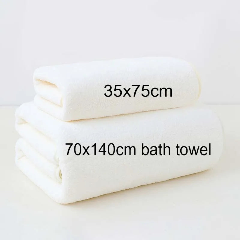 Coral Fleece Towel Set – Thick Soft Absorbent Bath Towels for Home & Travel