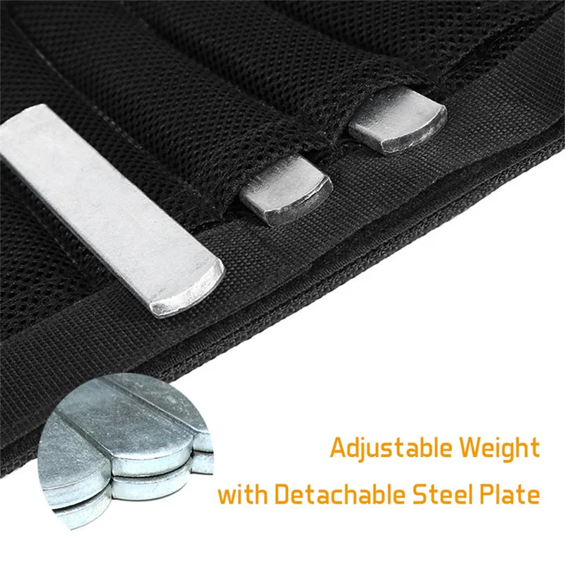 🔹 Adjustable Weighted Vest Set – 15–50kg Bodybuilding Gear