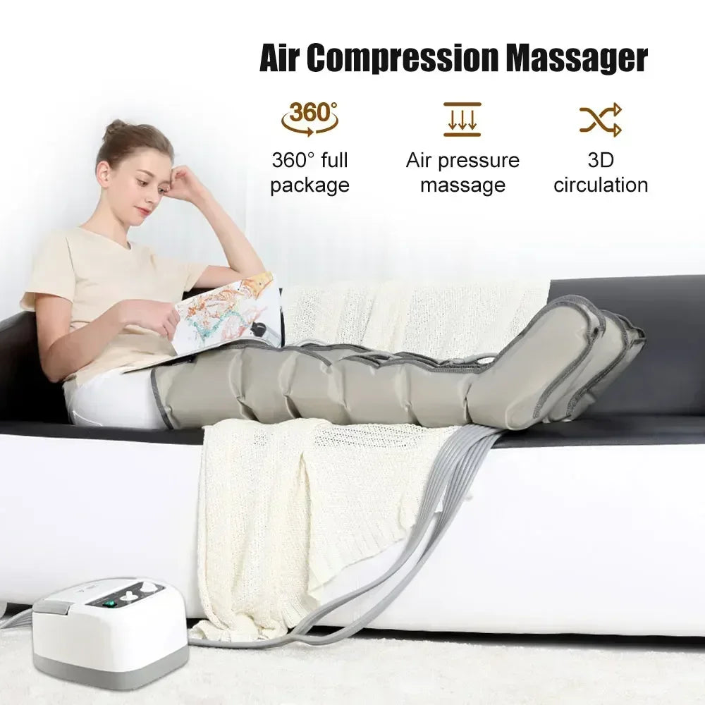 6-Cavity Air Compression Massager Parts – Leg Calf Waist Arm Lymph Drainage Accessories