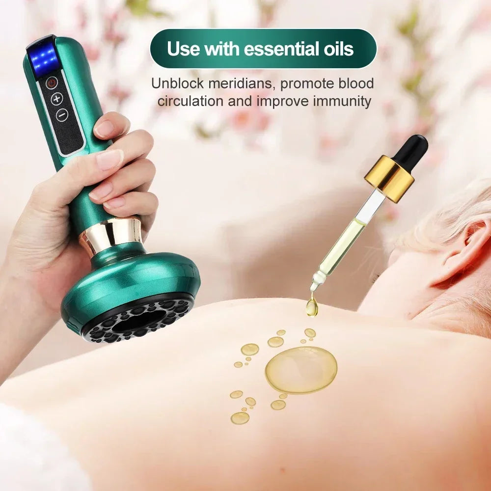 Tricolor Electric Gua Sha Massager – Anti-Cellulite Vacuum Therapy Cup