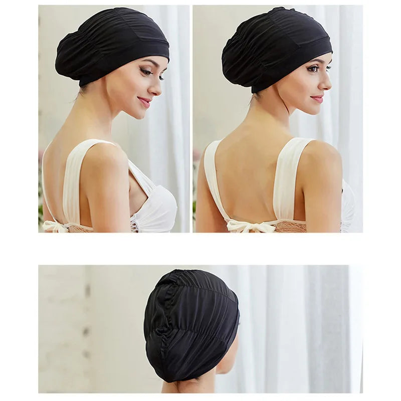🏊‍♀️ Stretch Swimming Cap for Women & Girls