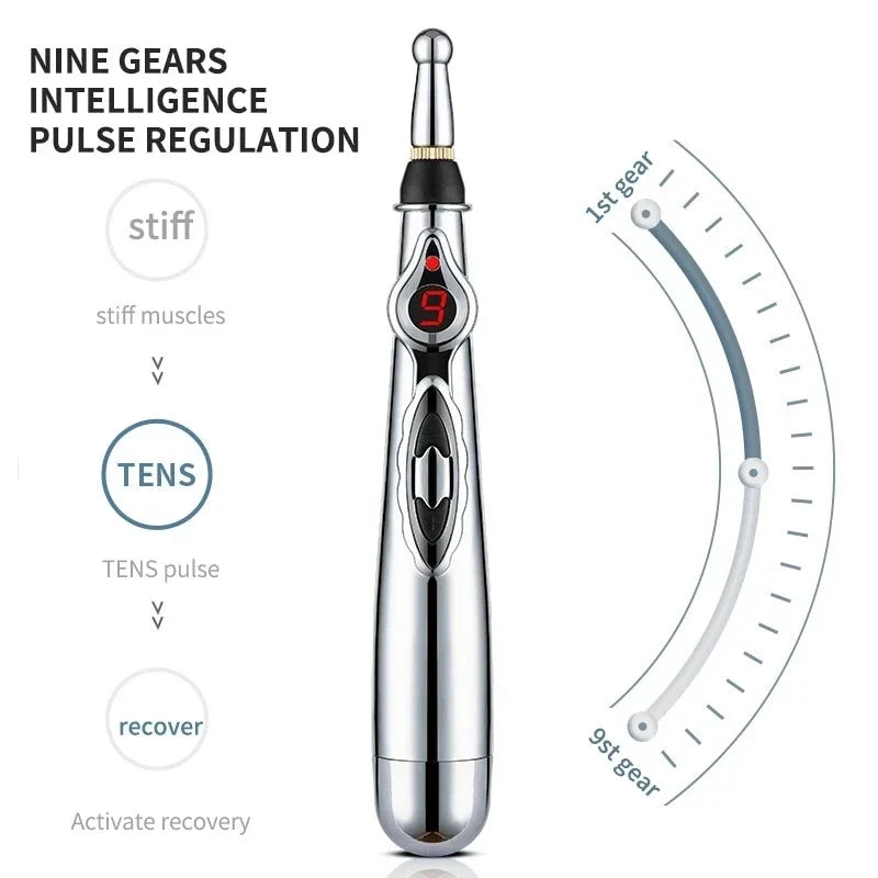⚡ Electric Acupuncture Massage Pen – Meridian Energy Laser Pen for Body Pain Relief