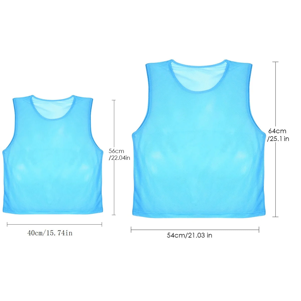 12PCS Kids Basketball Jerseys – Quick Dry Youth Soccer Training Pinnies Set