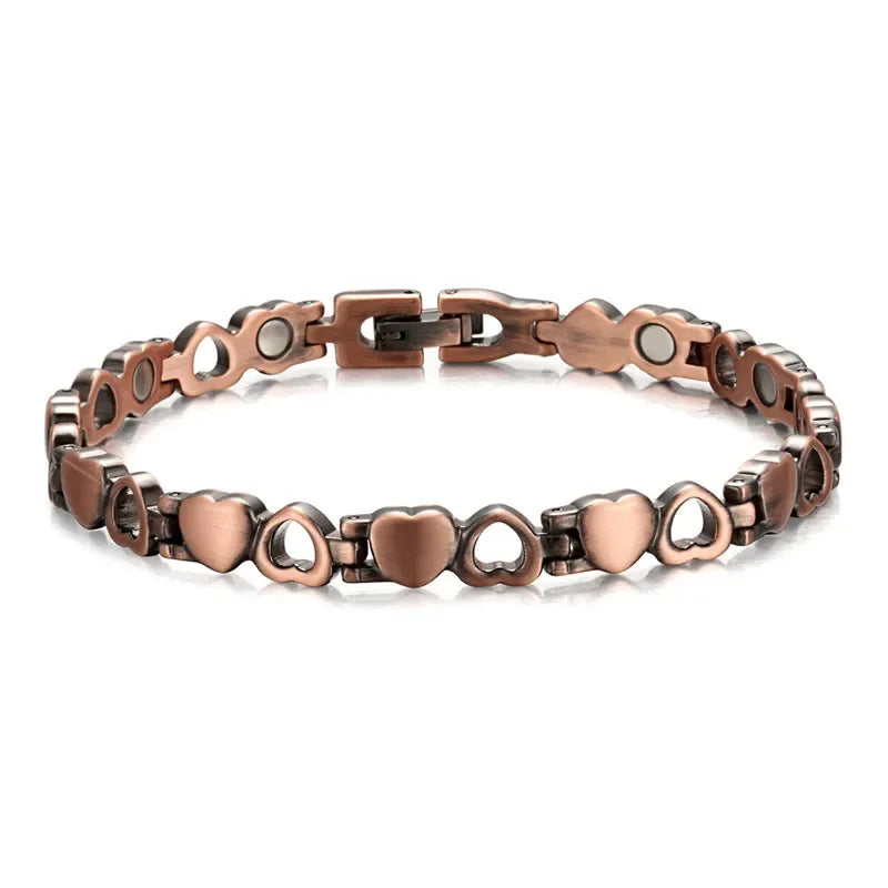 Men’s Pure Copper Magnetic Bracelet – Germanium Therapy Link Chain Arthritis Relief