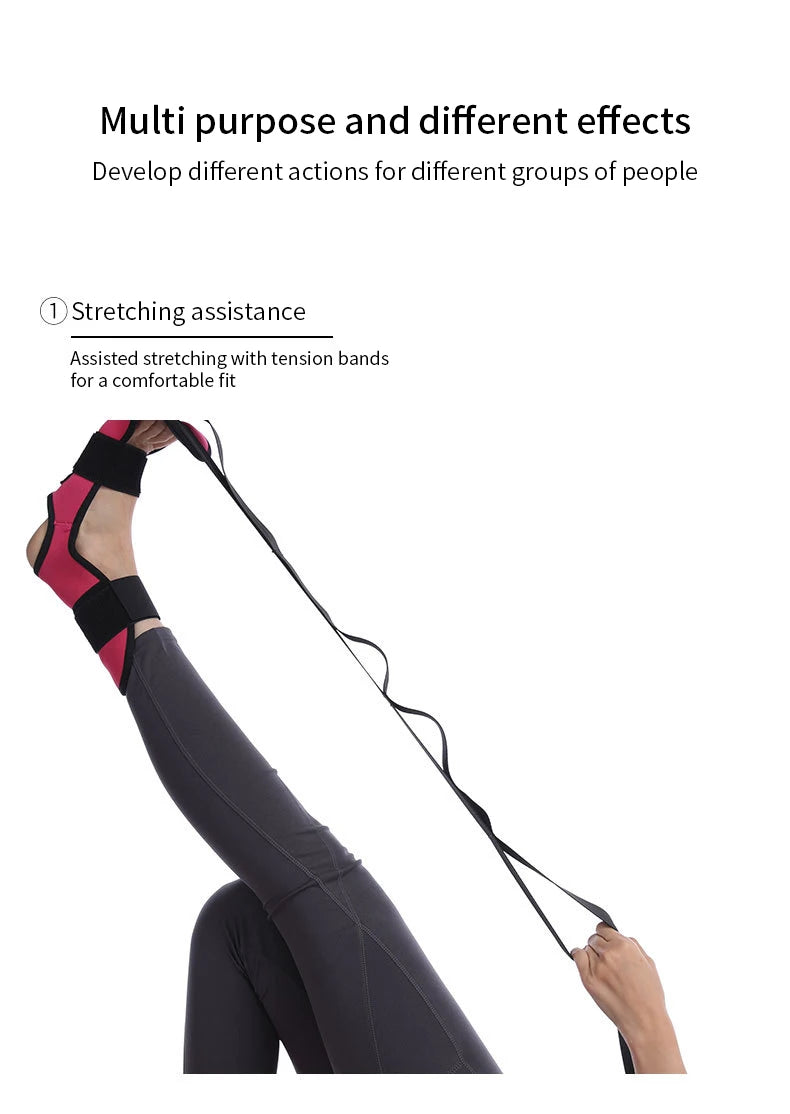 🧘 Yoga Leg Stretcher Strap – Flexibility Trainer for Legs, Rehab, and Plantar Fasciitis Relief