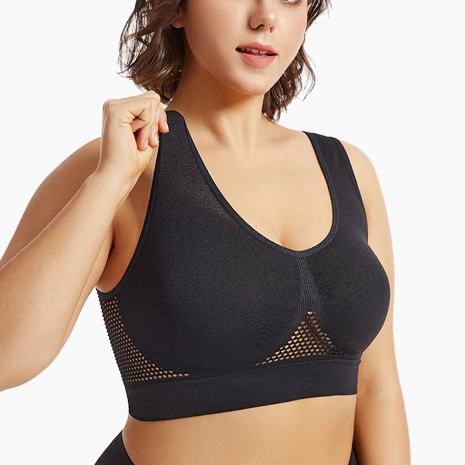 🔥 Shockproof Sports Bra – Beautiful Back Anti-Sag Fitness Top