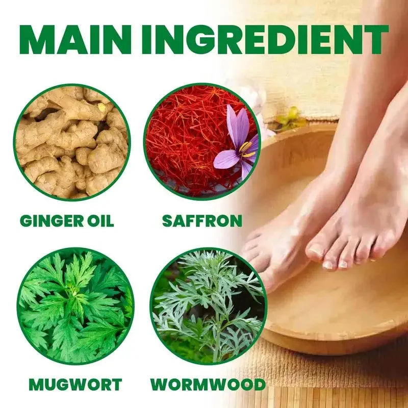 Natural Mugwort Foot Bath Powder – Herbal Detox Soak, Relaxation, Warmth & Better Sleep Support