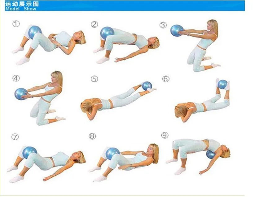 9-Inch Mini Yoga Ball – Pilates Balance Exercise Ball for Fitness & Therapy