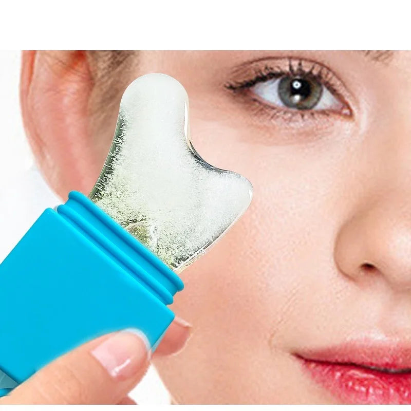 Silicone Face Ice Roller – Cooling Facial Massager to De-Puff & Soothe