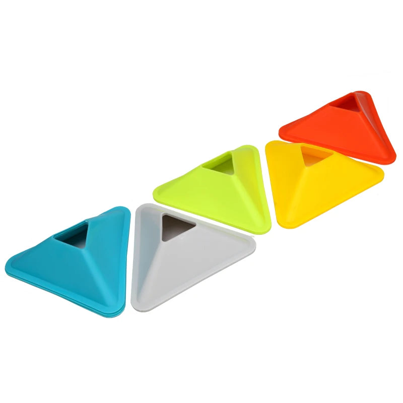20/40PCS Triangle Soccer Cones – Agility Training Markers for Football & Sports Drills
