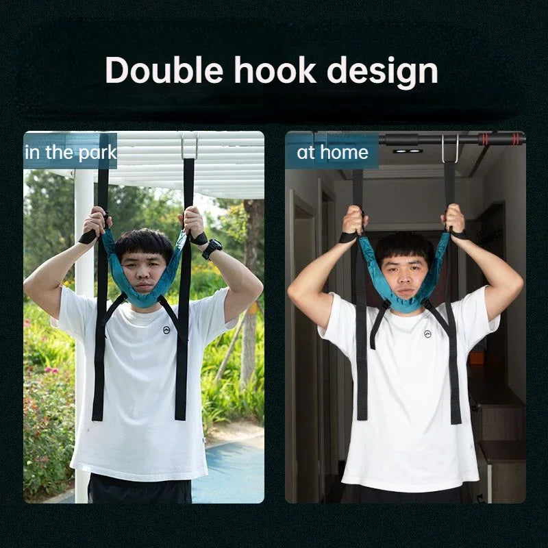 Adjustable Cervical Neck Traction Belt – Spine Stretcher Sling for Neck Pain Relief & Posture Alignment