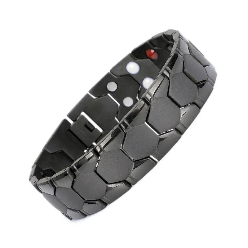 Men’s Magnetic Therapy Bracelet – Copper Healing Wristband for Arthritis Relief