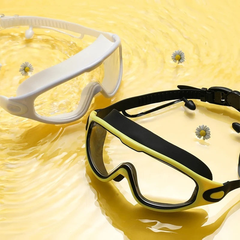 🥽 HD Anti-Fog Swimming Goggles – Large Frame