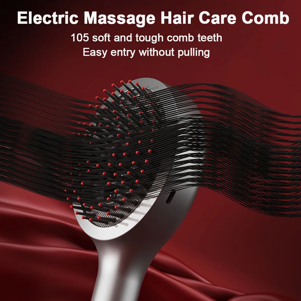 Electric Scalp Massager Comb – 4-Mode Hair Oil Applicator for Growth & Relaxation