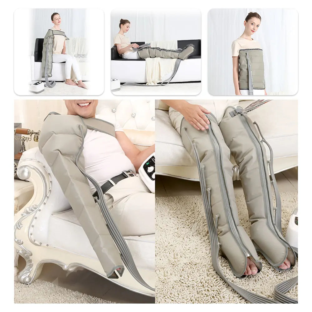 Air Compression Leg Massager with Heat & Vibration – Recovery & Circulation
