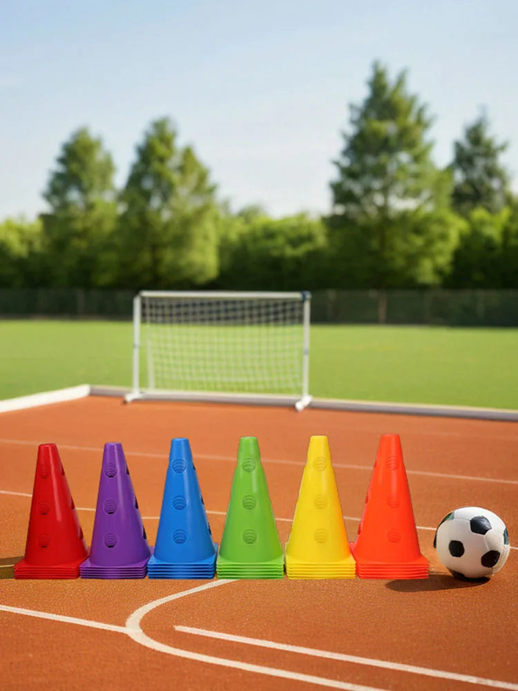 12/18/24/30/36PCS Agility Marking Cones – Sports Training Cones with Holes for Drills