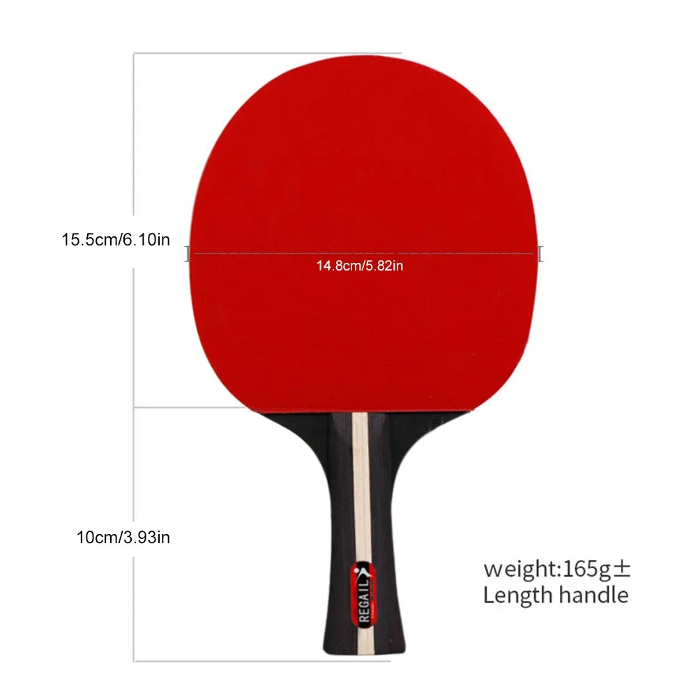 Table Tennis Racket Set – 2 Bats 3 Balls for Training & Beginners