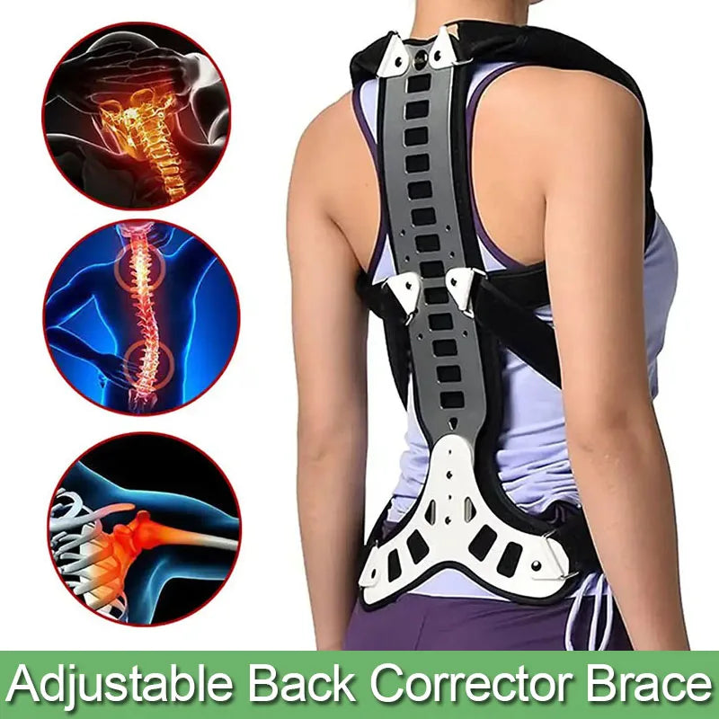 📏 Adjustable Back Brace – Posture Corrector for Women & Men with Spine Straightener