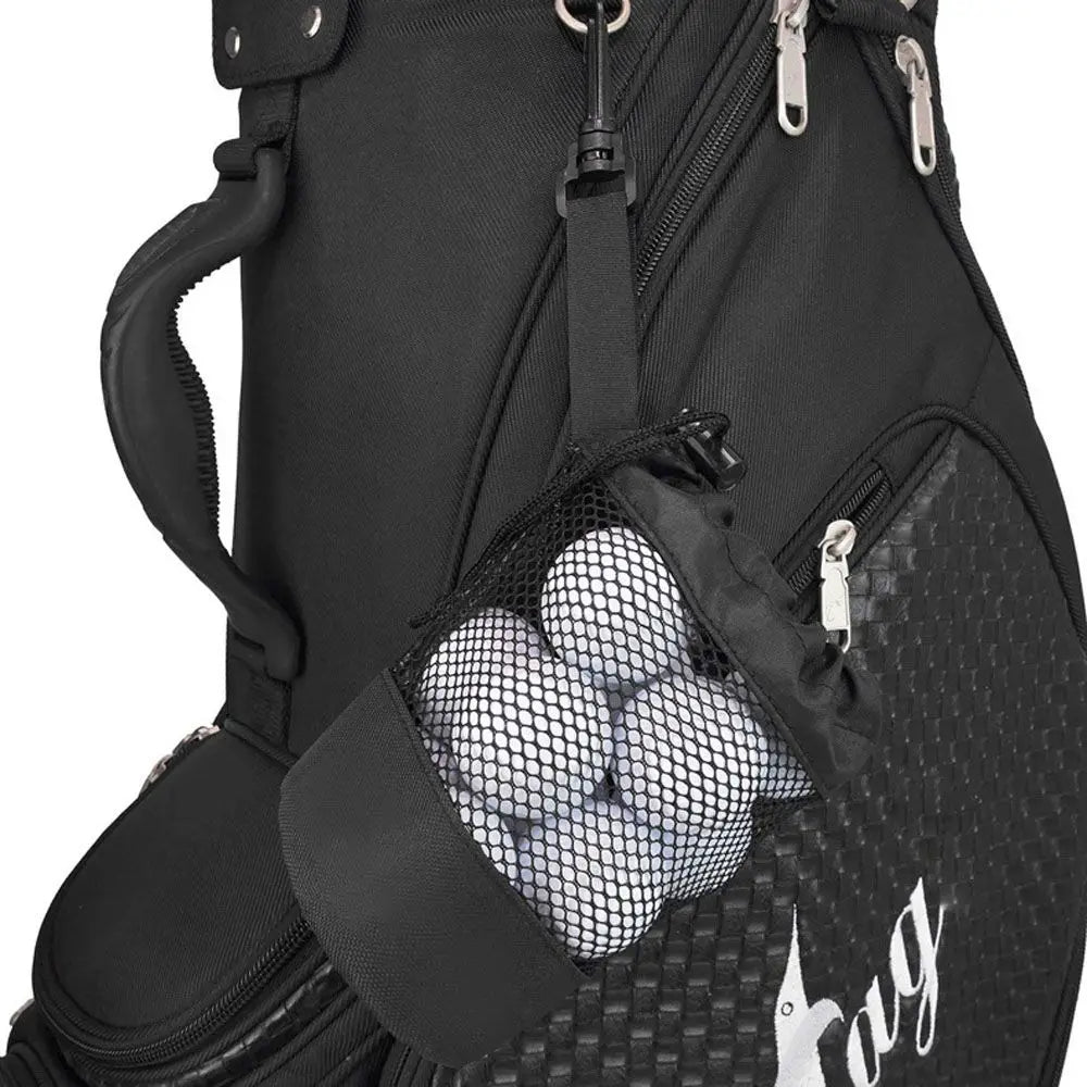 Tennis/Golf Ball Holder Pouch – Nylon Ball Carry Bag with Clip