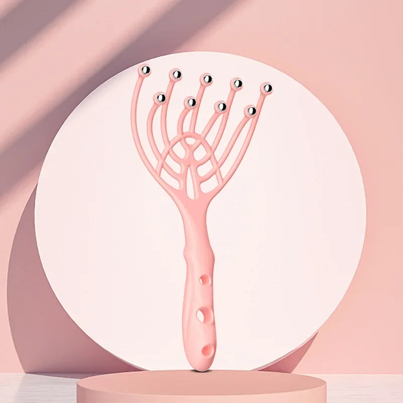 Multi-Function Scalp Massager Tool Head, Body, & Stress Relief Brush for Hair & Relaxation