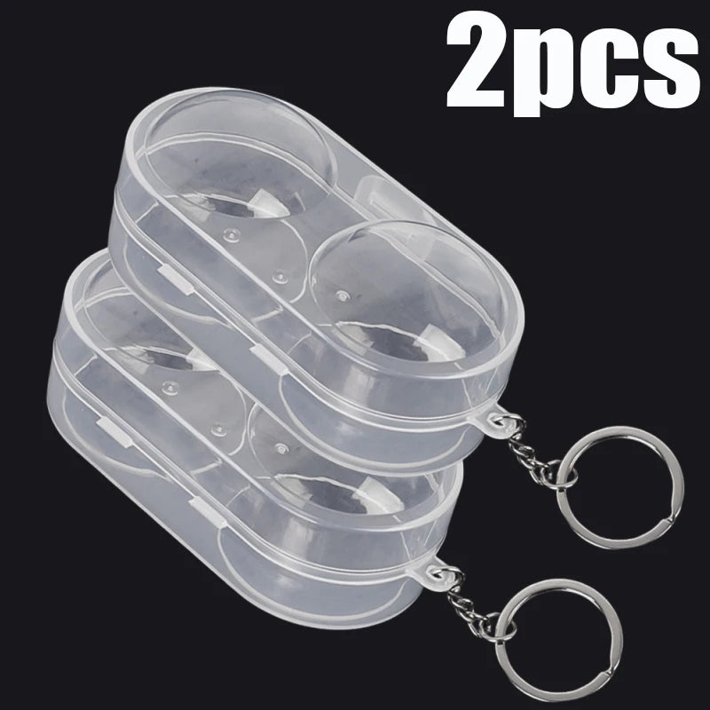1–5pcs Ping Pong Ball Box – Hard Plastic Storage Case with Keychain